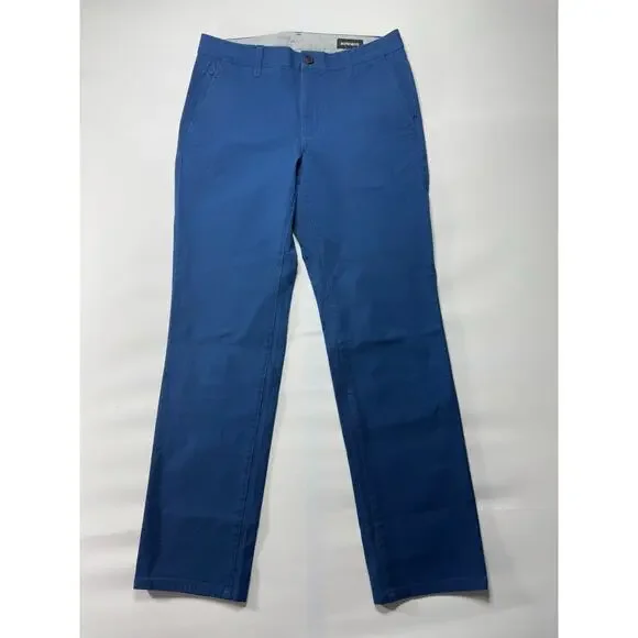 NWOT Bonobos Men's Slim Fit Straight Leg Blue Chino Pants - Size 30x29 - Picture 1 of 7